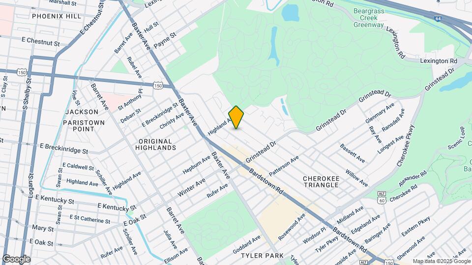 1027 Cherokee Rd Map and Location Details