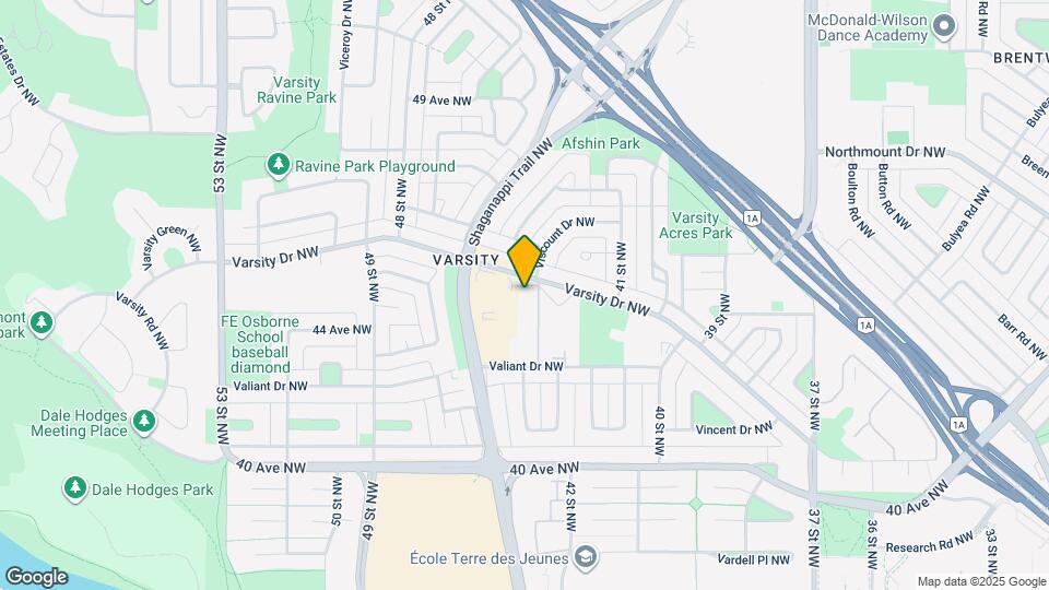 4603 Varsity Dr NW Map and Location Details