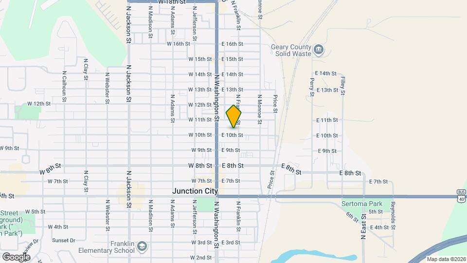 136 E 10th St Map and Location Details