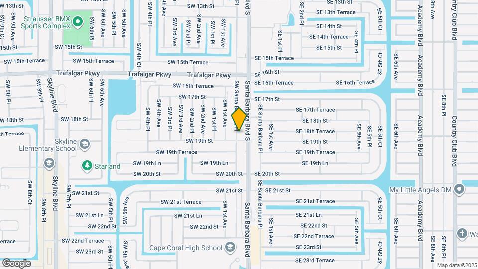 1823 SW Santa Barbara Pl Map and Location Details