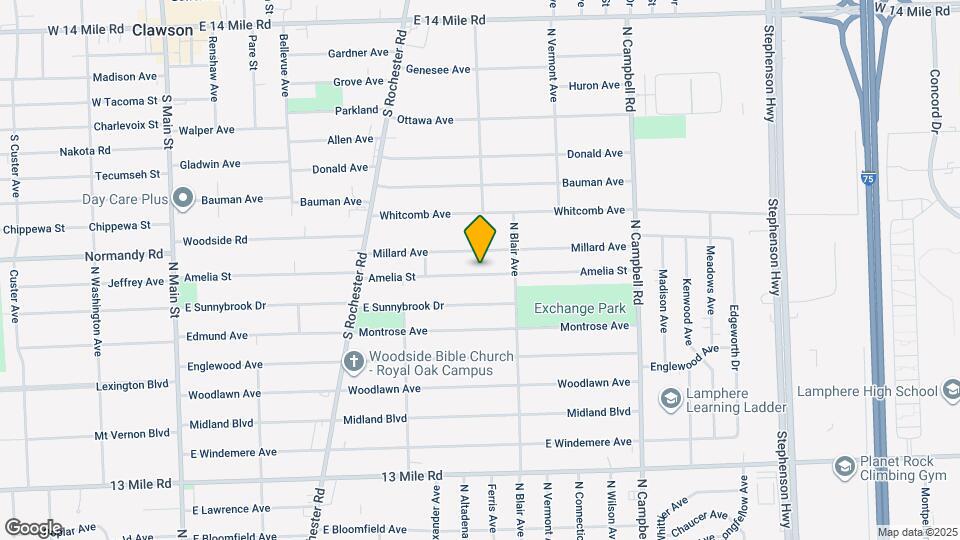 1023 Amelia St Map and Location Details