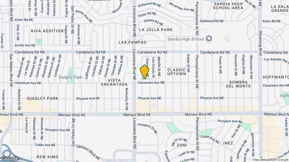 6908 Las Animas Ave NE Map and Location Details