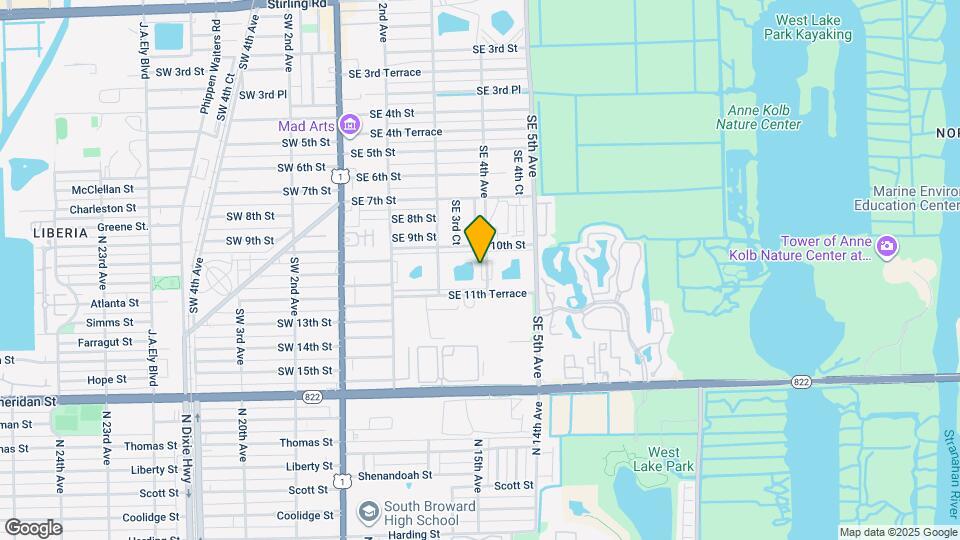 1024 SE 4th Ave Map and Location Details