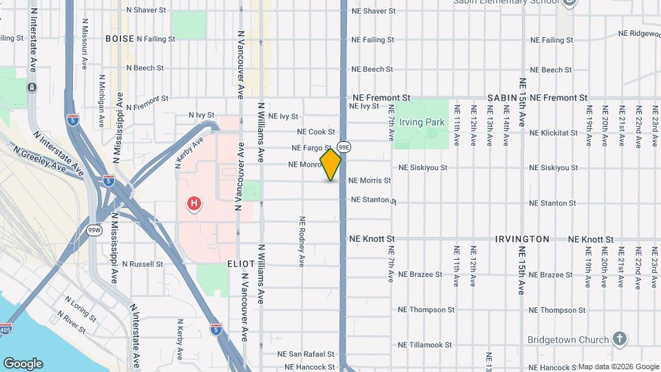 310 NE Morris St Map and Location Details