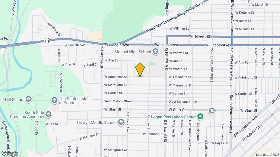 2722 W Antoinette St Mapa y Detalles de la Ubicación