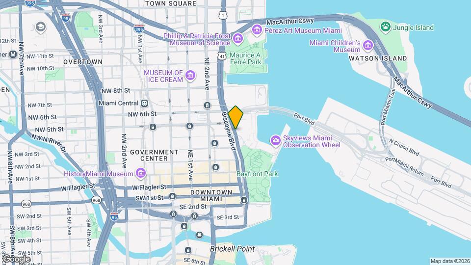 387 Biscayne Blvd Map and Location Details