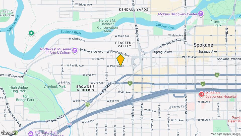 1715 W Pacific Ave Map and Location Details