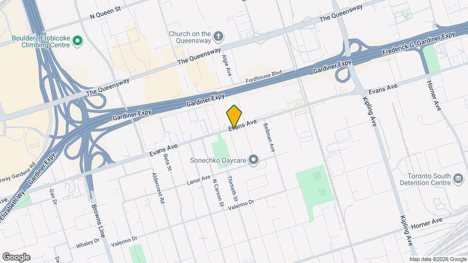 469 Evans Ave. Map and Location Details