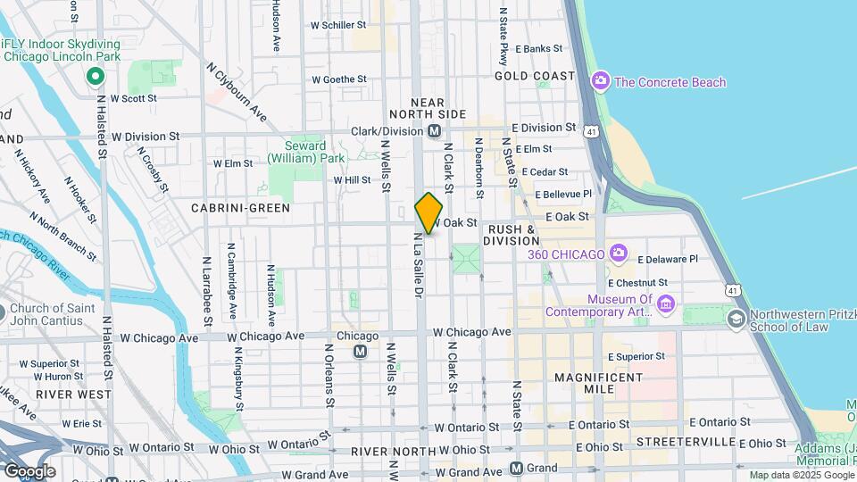 921 N La Salle Blvd Mapa y Detalles de la Ubicación
