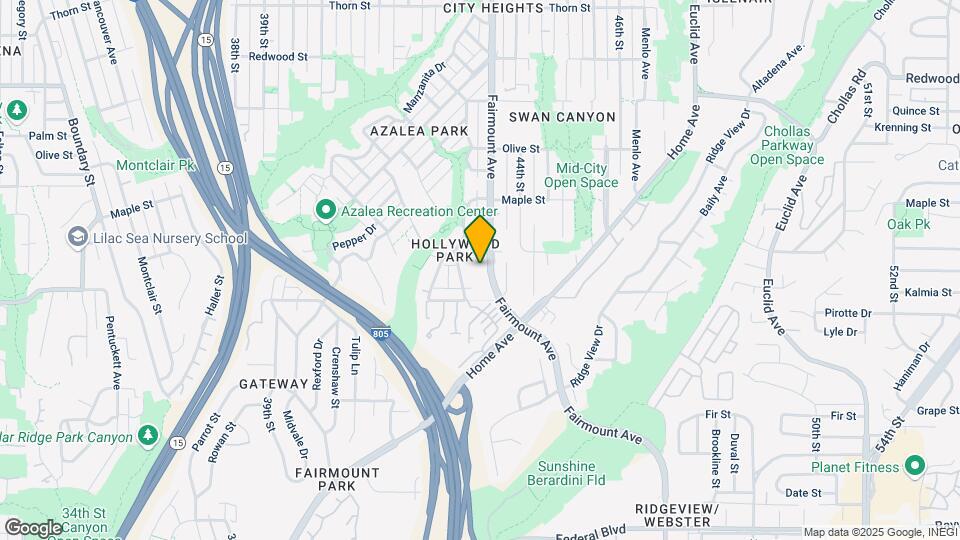 Hollywood Park Apartments Map and Location Details