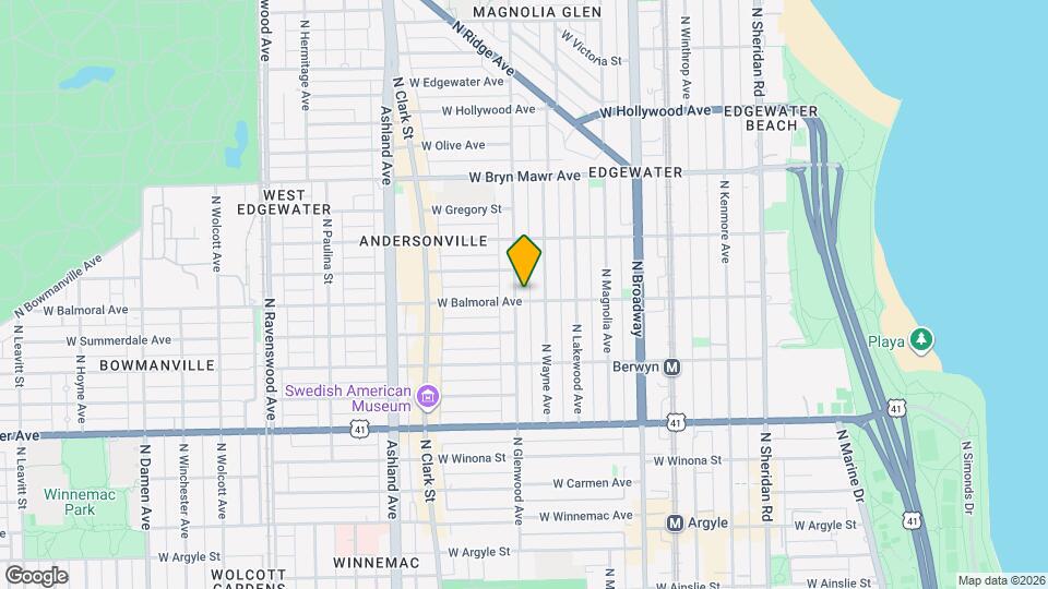 1355 W Balmoral Ave Map and Location Details