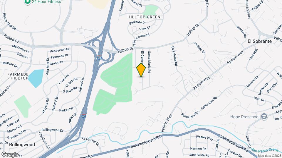 649 El Centro Rd Map and Location Details