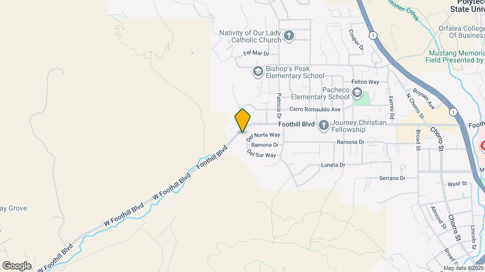 81 Foothill Blvd Map and Location Details