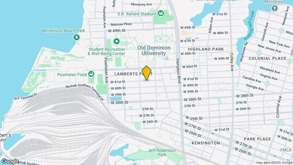 1327 W 41st St Map and Location Details