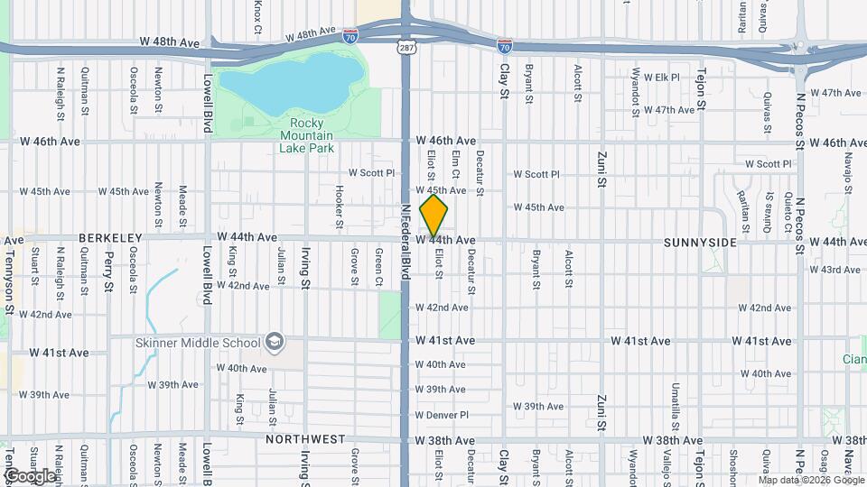 2900 W 44th Ave, Unit 203 Mapa y Detalles de la Ubicación