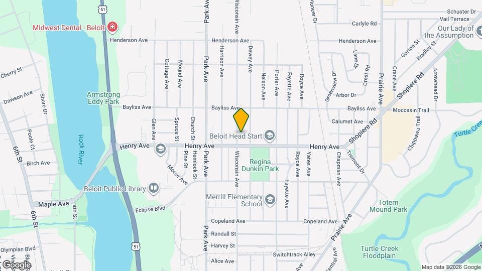 1817 Wisconsin Ave Map and Location Details