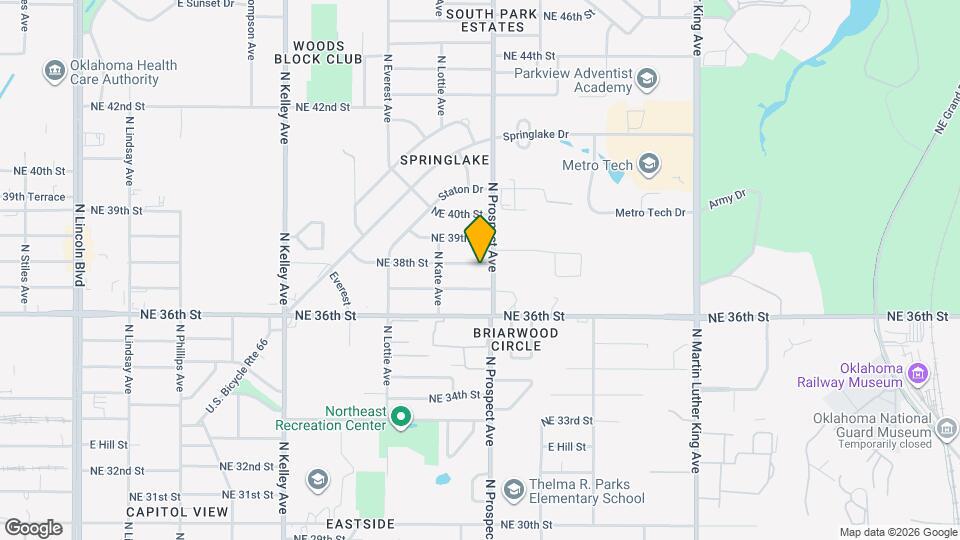 1412 NE 38th St Map and Location Details