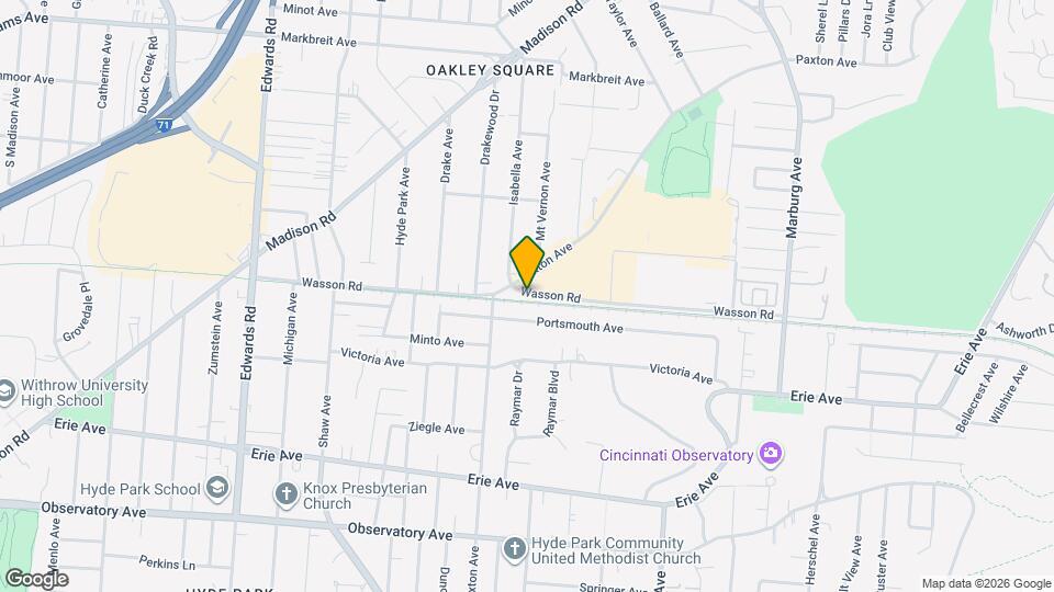 3021 Wasson Rd Map and Location Details