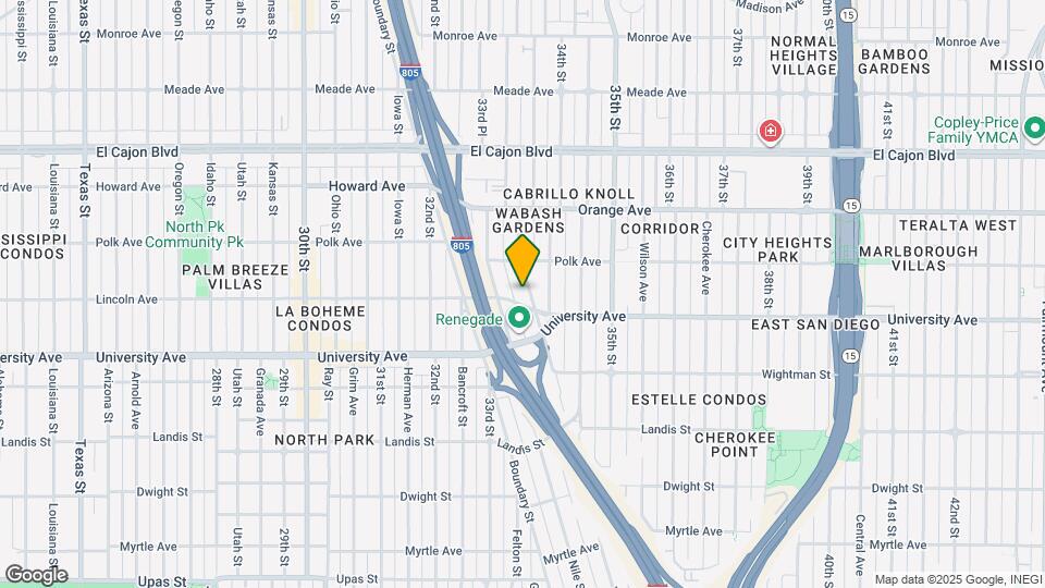 4016 Wabash Ave Map and Location Details