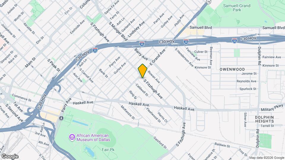 1215 S Fitzhugh Ave Map and Location Details