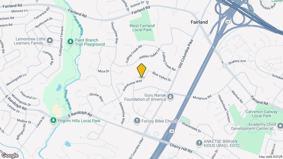 2208 Blue Valley Dr Map and Location Details