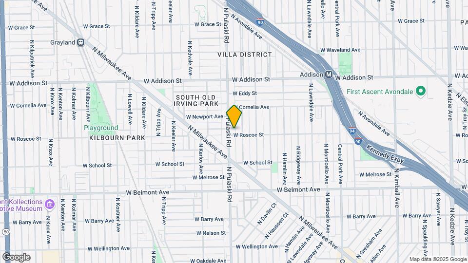 3950 W Roscoe St, Unit 1A Map and Location Details