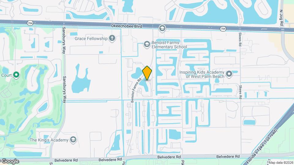 Palm Beach Grande Mapa y Detalles de la Ubicación