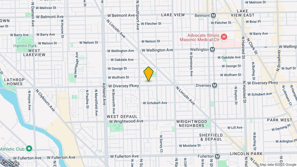 1326 W Diversey Pkwy, Unit 1 Mapa y Detalles de la Ubicación