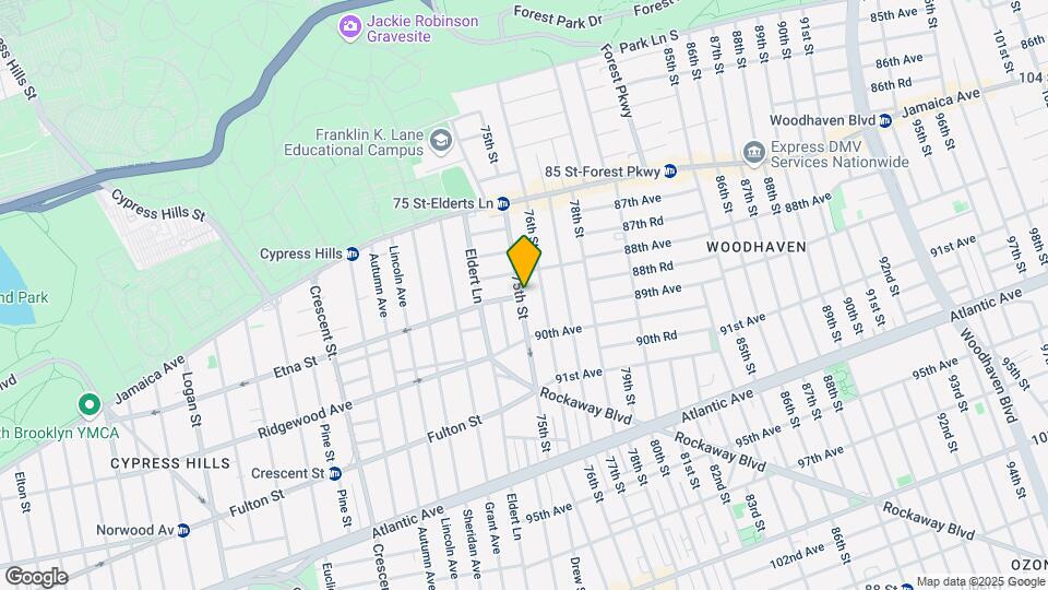 88-23 75th St Map and Location Details