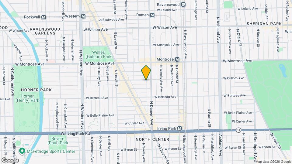 2017 W Cullom Ave, Unit 2 Mapa y Detalles de la Ubicación