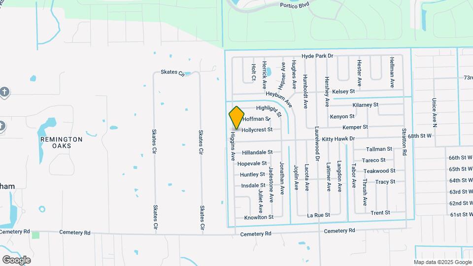 3867 Hollycrest St Map and Location Details
