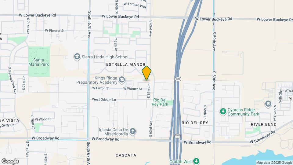 6317 W Raymond St Map and Location Details