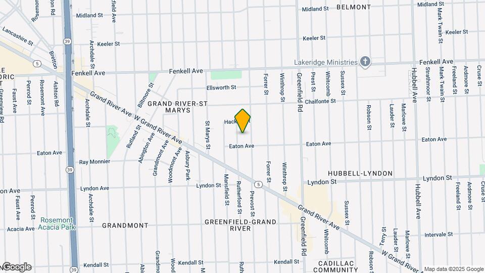 14836 Rutherford St Map and Location Details