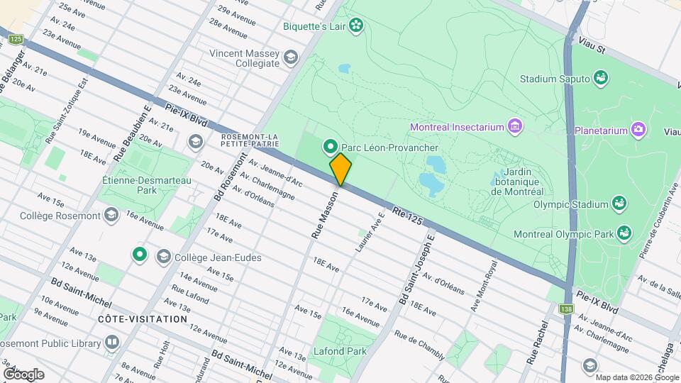 5350 Pie IX Boul Map and Location Details