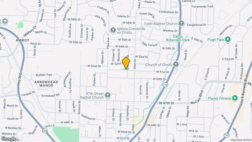 800 W 51st St Map and Location Details