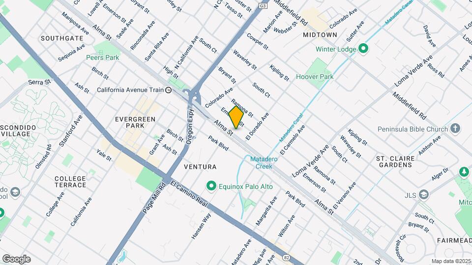 2715-2721 Alma St Mapa y Detalles de la Ubicación