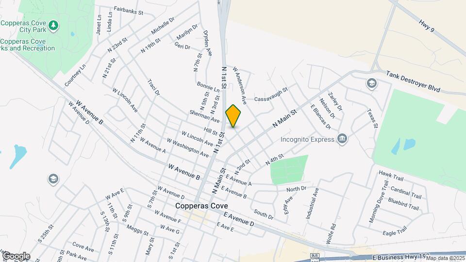 203 W Reagan Ave Map and Location Details