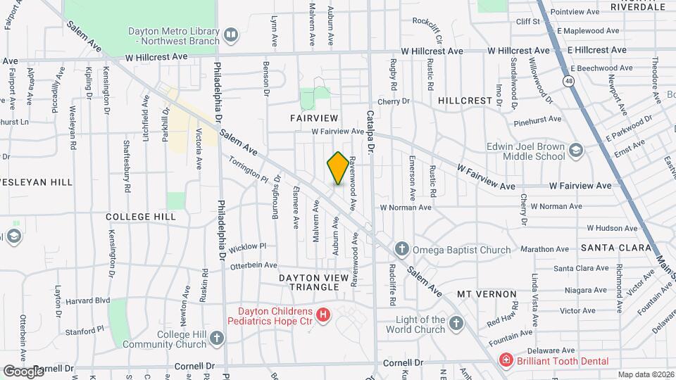 2056 Auburn Ave Map and Location Details