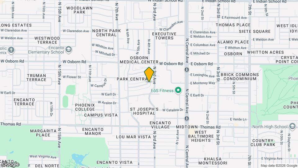 3133 N 4th Ave Mapa y Detalles de la Ubicación