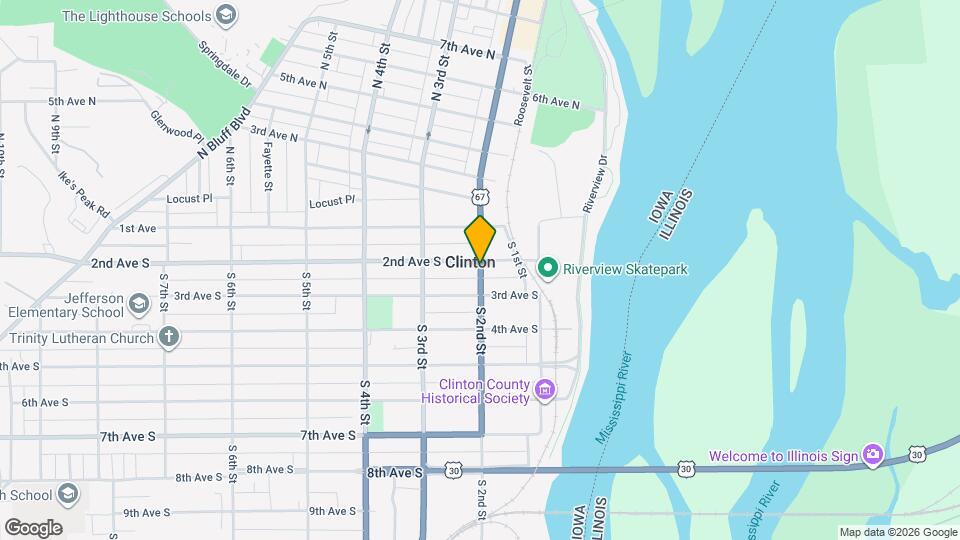 216 S 2nd St, Unit Apt 2 Map and Location Details