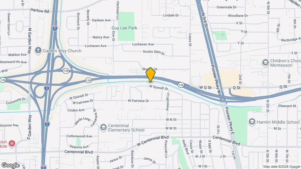 668 W Quinalt St Map and Location Details