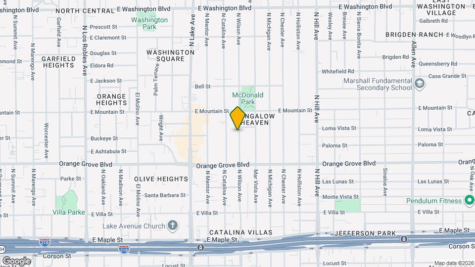 807 N Wilson Ave Mapa y Detalles de la Ubicación