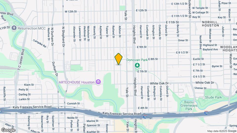 729 Allston St Map and Location Details