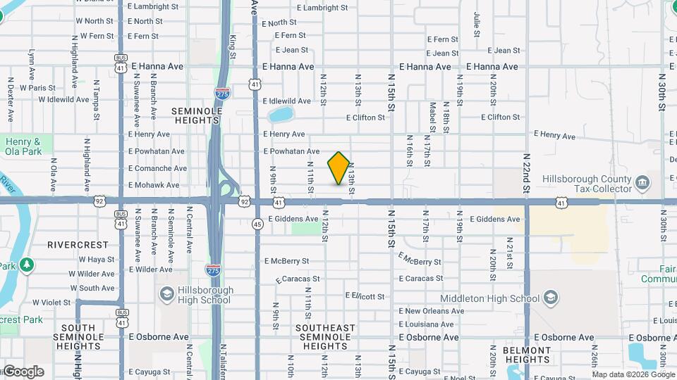 1221 E Mohawk Ave Map and Location Details