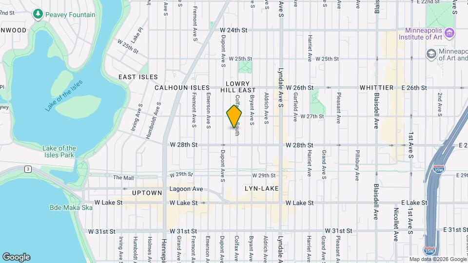 2728 Colfax Ave S, Unit 1 Map and Location Details