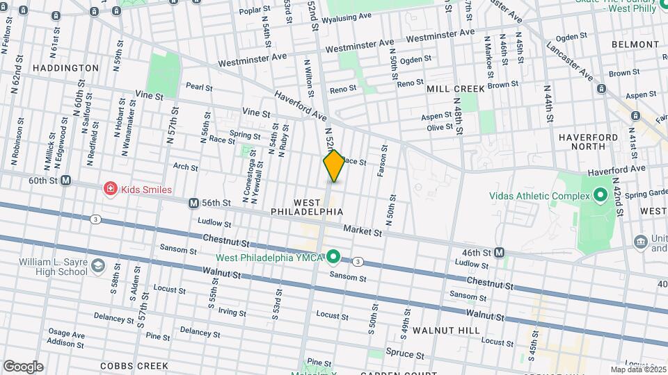 105 N 52nd St Map and Location Details