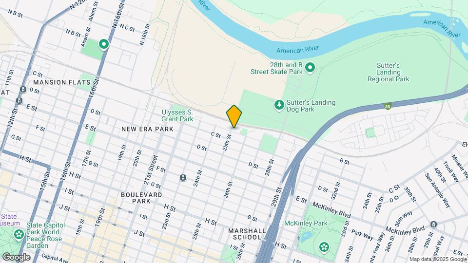 215 25th St-Unit -Unit C Map and Location Details
