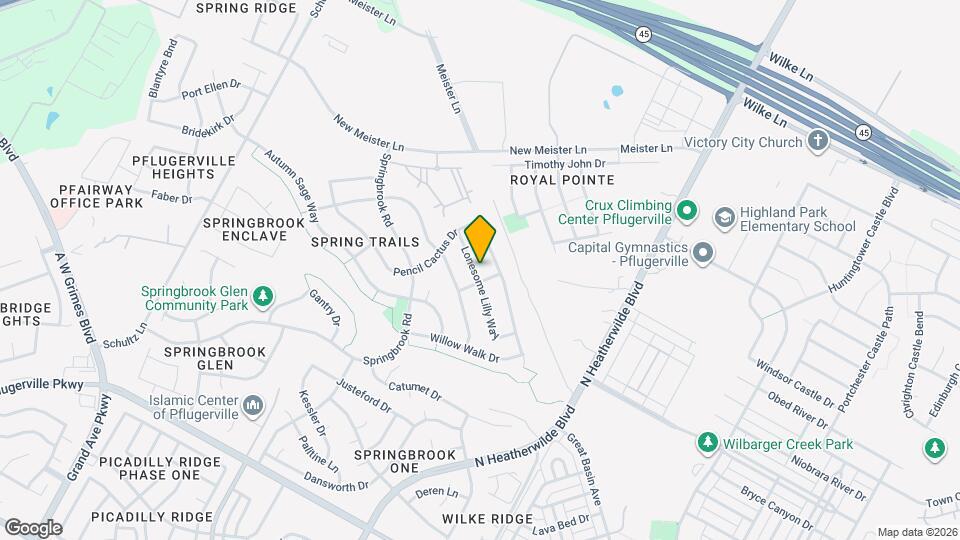 904 Lonesome Lilly Way Map and Location Details