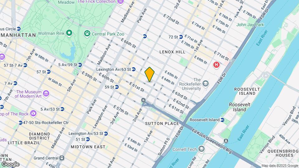 245 E 62nd St Map and Location Details