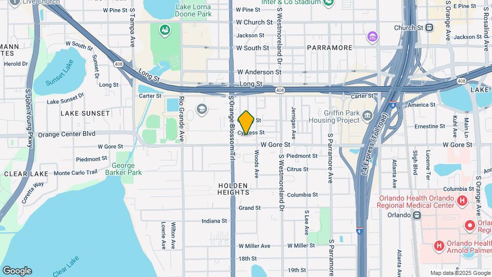 1235 1/2 W Cypress St Map and Location Details